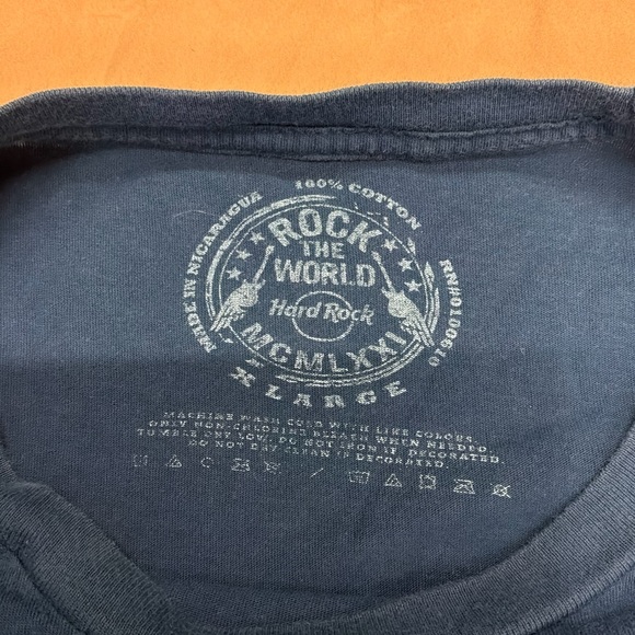 Hardrock Honolulu Blue Shirt XL - Picture 2 of 5